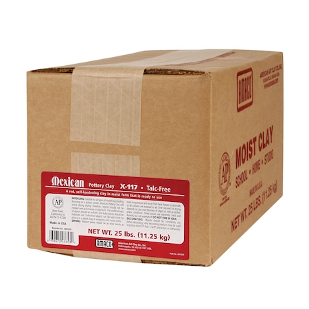 Amaco Mexican Pottery Self-Hardening Clay, 25 lbs. 48653D